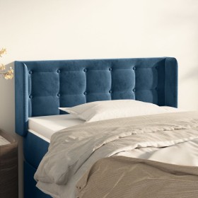 Cabecero de terciopelo azul oscuro 103x16x78/88 cm de vidaXL, Cabeceros y pies de cama - Ref: Foro24-3119248, Precio: 55,96 €...