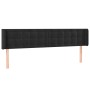 Black velvet headboard 163x16x78/88 cm by vidaXL, Headboards and footboards - Ref: Foro24-3119258, Price: 77,29 €, Discount: %