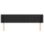 Black velvet headboard 163x16x78/88 cm by vidaXL, Headboards and footboards - Ref: Foro24-3119258, Price: 77,29 €, Discount: %