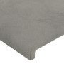 Cabecero con orejas de terciopelo gris claro 93x16x118/128 cm de vidaXL, Cabeceros y pies de cama - Ref: Foro24-3119336, Prec...