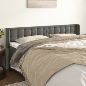 Cabecero de terciopelo gris oscuro 183x16x78/88 cm de vidaXL, Cabeceros y pies de cama - Ref: Foro24-3119263, Precio: 78,07 €...