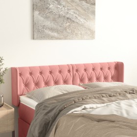 Pink velvet headboard 163x16x78/88 cm by vidaXL, Headboards and footboards - Ref: Foro24-3119163, Price: 86,32 €, Discount: %