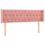 Cabecero de terciopelo rosa 163x16x78/88 cm de vidaXL, Cabeceros y pies de cama - Ref: Foro24-3119163, Precio: 86,99 €, Descu...