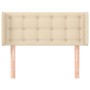 Cream fabric headboard 93x16x78/88 cm by vidaXL, Headboards and footboards - Ref: Foro24-3119189, Price: 54,57 €, Discount: %