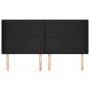 Headboard with black synthetic leather ears 163x16x118/128 cm by vidaXL, Headboards and footboards - Ref: Foro24-3119396, Pri...