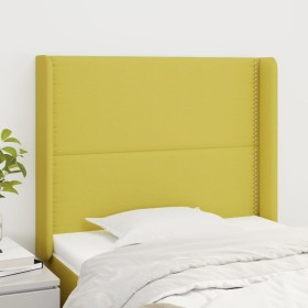 Headboard with green fabric ears 83x16x118/128 cm by vidaXL, Headboards and footboards - Ref: Foro24-3119421, Price: 63,77 €,...