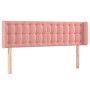 Pink velvet headboard 147x16x78/88 cm by vidaXL, Headboards and footboards - Ref: Foro24-3119255, Price: 71,90 €, Discount: %