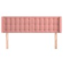 Pink velvet headboard 147x16x78/88 cm by vidaXL, Headboards and footboards - Ref: Foro24-3119255, Price: 71,90 €, Discount: %