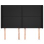 Headboard with black synthetic leather ears 147x16x118/128 cm by vidaXL, Headboards and footboards - Ref: Foro24-3119390, Pri...