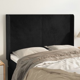 Headboard with black velvet ears 147x16x118/128 cm by vidaXL, Headboards and footboards - Ref: Foro24-3119350, Price: 131,99 ...