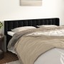 Black velvet headboard 203x16x78/88 cm by vidaXL, Headboards and footboards - Ref: Foro24-3119270, Price: 82,92 €, Discount: %