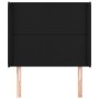 Headboard with black synthetic leather ears 93x16x118/128 cm by vidaXL, Headboards and footboards - Ref: Foro24-3119378, Pric...