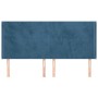 Headboard with dark blue velvet ears 203x16x118/128 cm by vidaXL, Headboards and footboards - Ref: Foro24-3119370, Price: 139...