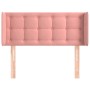 Pink velvet headboard 103x16x78/88 cm by vidaXL, Headboards and footboards - Ref: Foro24-3119249, Price: 53,85 €, Discount: %