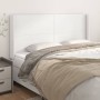 Headboard with white synthetic leather ears 163x16x118/128 cm by vidaXL, Headboards and footboards - Ref: Foro24-3119397, Pri...