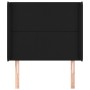 Headboard with black synthetic leather ears 83x16x118/128 cm by vidaXL, Headboards and footboards - Ref: Foro24-3119372, Pric...