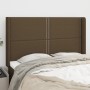 Headboard with light gray fabric ears 147x16x118/128 cm by vidaXL, Headboards and footboards - Ref: Foro24-3119441, Price: 10...