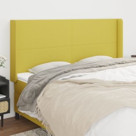 Headboard with green fabric ears 203x16x118/128 cm by vidaXL, Headboards and footboards - Ref: Foro24-3119329, Price: 112,99 ...