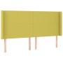 Headboard with green fabric ears 203x16x118/128 cm by vidaXL, Headboards and footboards - Ref: Foro24-3119329, Price: 112,99 ...