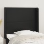 Headboard with black synthetic leather ears 103x16x118/128 cm by vidaXL, Headboards and footboards - Ref: Foro24-3119384, Pri...