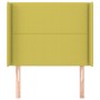 Headboard with green fabric ears 93x16x118/128 cm by vidaXL, Headboards and footboards - Ref: Foro24-3119429, Price: 67,99 €,...