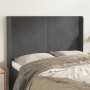 Headboard with dark gray velvet ears 147x16x118/128 cm by vidaXL, Headboards and footboards - Ref: Foro24-3119349, Price: 118...