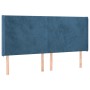 Headboard with dark blue velvet ears 183x16x118/128 cm by vidaXL, Headboards and footboards - Ref: Foro24-3119364, Price: 132...