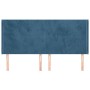 Headboard with dark blue velvet ears 183x16x118/128 cm by vidaXL, Headboards and footboards - Ref: Foro24-3119364, Price: 132...