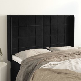 Headboard with black velvet ears 147x16x118/128 cm by vidaXL, Headboards and footboards - Ref: Foro24-3119630, Price: 133,99 ...