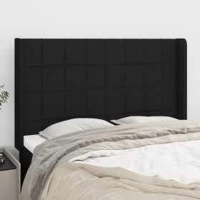 Headboard with black fabric ears 147x16x118/128 cm by vidaXL, Headboards and footboards - Ref: Foro24-3119580, Price: 128,65 ...