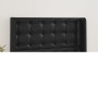 Headboard with black synthetic leather ears 103x16x118/128 cm by vidaXL, Headboards and footboards - Ref: Foro24-3119664, Pri...