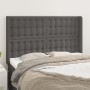 Headboard with ears gray synthetic leather 147x16x118/128cm by vidaXL, Headboards and footboards - Ref: Foro24-3119674, Price...