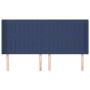 Headboard with blue fabric ears 183x16x118/128 cm by vidaXL, Headboards and footboards - Ref: Foro24-3119838, Price: 129,99 €...