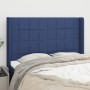 Headboard with blue fabric ears 147x16x118/128 cm by vidaXL, Headboards and footboards - Ref: Foro24-3119584, Price: 128,13 €...