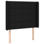 Headboard with black fabric ears 83x16x118/128 cm by vidaXL, Headboards and footboards - Ref: Foro24-3119556, Price: 73,31 €,...