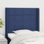 Kopfteil mit blauen Stoffohren 103x16x118/128 cm von vidaXL, Kopf- und Fußteile - Ref: Foro24-3119576, Preis: 76,77 €, Rabatt: %