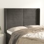 Headboard with dark gray velvet ears 147x16x118/128 cm by vidaXL, Headboards and footboards - Ref: Foro24-3119769, Price: 121...