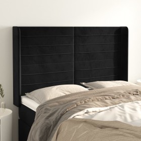 Headboard with black velvet ears 147x16x118/128 cm by vidaXL, Headboards and footboards - Ref: Foro24-3119770, Price: 130,99 ...