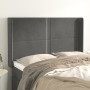 Cabecero con orejas de terciopelo gris oscuro 147x16x118/128 cm de vidaXL, Cabeceros y pies de cama - Ref: Foro24-3119489, Pr...