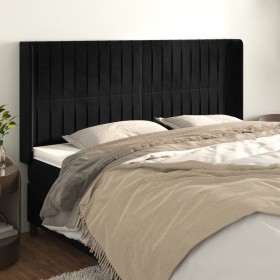 Headboard with black velvet ears 203x16x118/128 cm by vidaXL, Headboards and footboards - Ref: Foro24-3119886, Price: 144,99 ...