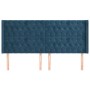 Headboard with dark blue velvet ears 203x16x118/128 cm by vidaXL, Headboards and footboards - Ref: Foro24-3119986, Price: 177...