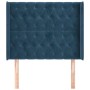 Headboard with dark blue velvet ears 103x16x118/128 cm by vidaXL, Headboards and footboards - Ref: Foro24-3119962, Price: 100...