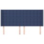 Headboard with blue fabric ears 183x16x118/128 cm by vidaXL, Headboards and footboards - Ref: Foro24-3120034, Price: 139,80 €...