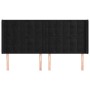 Headboard with black velvet ears 163x16x118/128 cm by vidaXL, Headboards and footboards - Ref: Foro24-3120070, Price: 141,99 ...