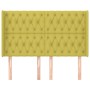 Headboard with green fabric ears 163x16x118/128 cm by vidaXL, Headboards and footboards - Ref: Foro24-3119929, Price: 133,22 ...