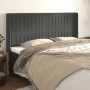 Headboard with dark gray velvet ears 183x16x118/128 cm by vidaXL, Headboards and footboards - Ref: Foro24-3119879, Price: 130...