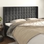 Headboard with dark gray velvet ears 183x16x118/128 cm by vidaXL, Headboards and footboards - Ref: Foro24-3120075, Price: 137...