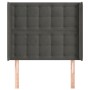 Headboard with dark gray velvet ears 103x16x118/128 cm by vidaXL, Headboards and footboards - Ref: Foro24-3120057, Price: 74,...