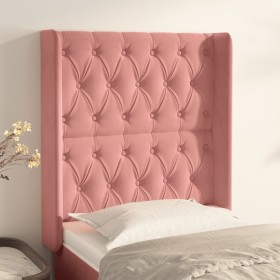 Headboard with pink velvet ears 83x16x118/128 cm by vidaXL, Headboards and footboards - Ref: Foro24-3119951, Price: 90,18 €, ...