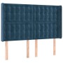 Headboard with dark blue velvet ears 147x16x118/128 cm by vidaXL, Headboards and footboards - Ref: Foro24-3120066, Price: 129...